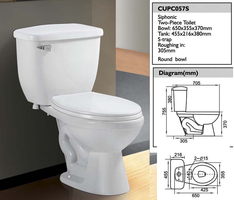  Cupc Two Piece Toilet-Richford (CuPc двух частей Туалет-Richford)