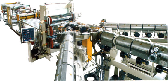  HDPE / PP / PS / HIPS / ABS / PMMA / PET / PC / PVC Sheet Extrusion Line ( HDPE / PP / PS / HIPS / ABS / PMMA / PET / PC / PVC Sheet Extrusion Line)