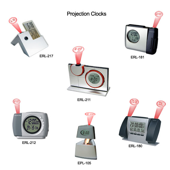  LCD Calendar Alarm Clock With With Time Projector & Radio