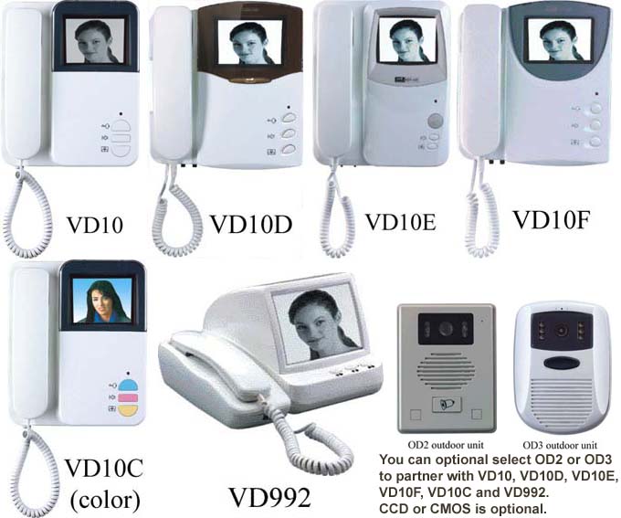  Wire / Wireless Video Door Phone, Building Intercom System, Doorbell (Wire / Wireless Videotürtelefon, Building Intercom-System, Türklingel)