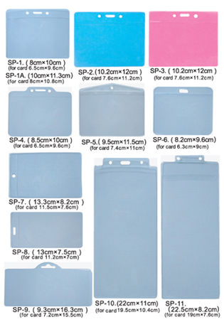  Plastic Pouch, Name Card Holder (Plastic Tasche, Name des Karteninhabers)