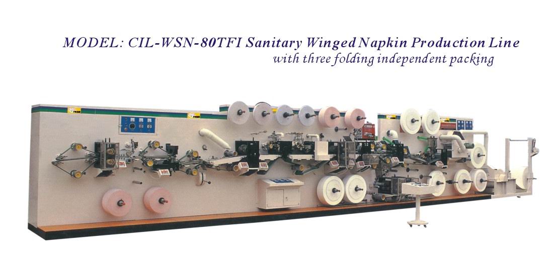  Sanitary Winged Napkin Production Line (Sanitaires Winged Serviette Ligne de production)