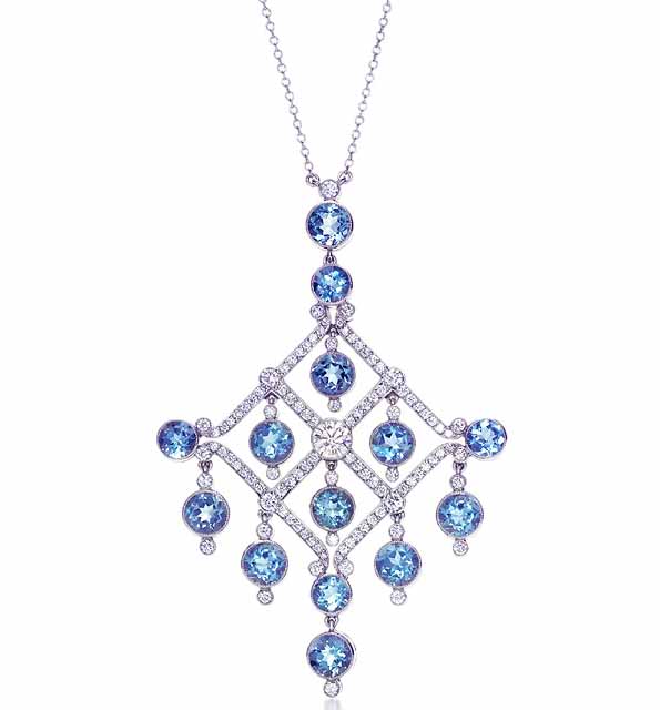  Cz Silver Pendant Necklace (Cz серебро кулон ожерелье)