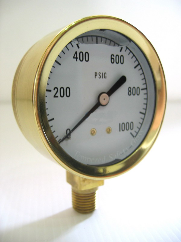  Cast Brass Pressure Gauge ( Cast Brass Pressure Gauge)