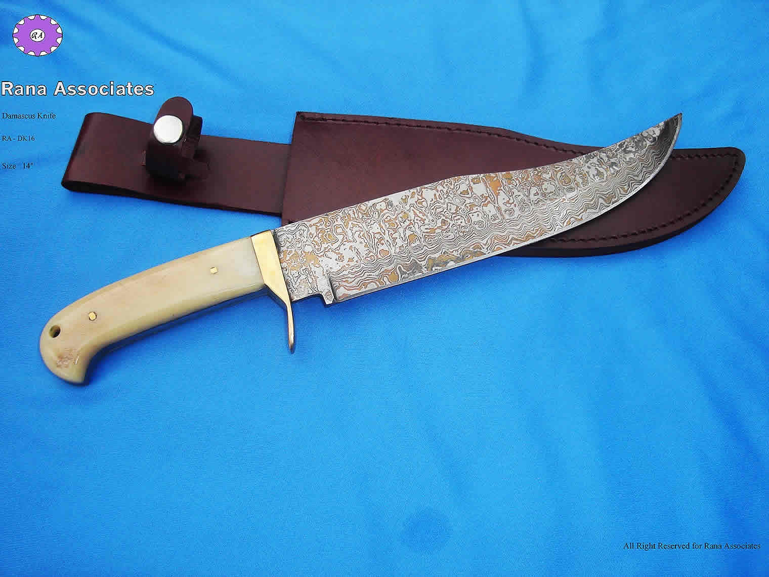  Damascus Steel Hunting Knife (Дамасская сталь охотничий нож)