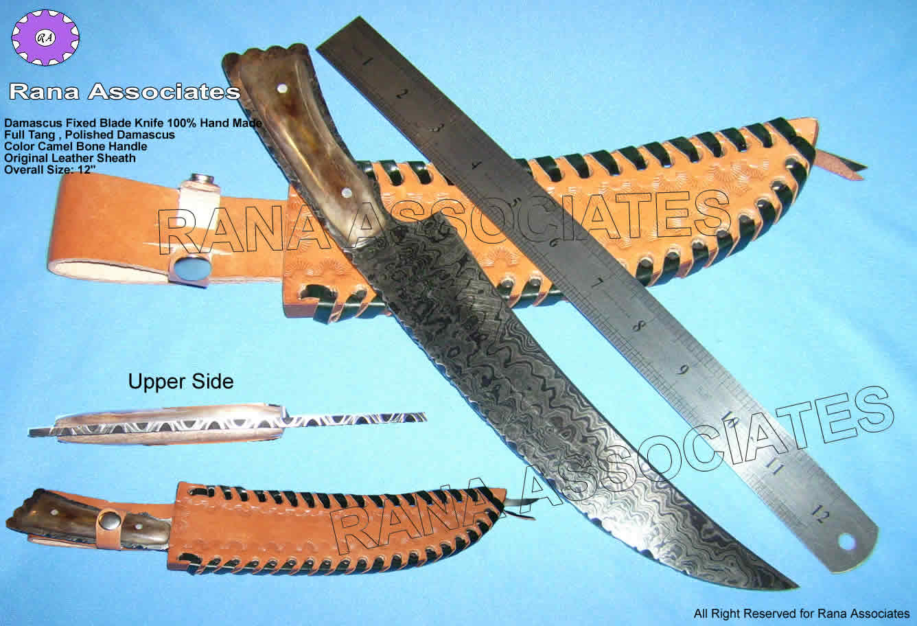  Damascus Folding Knife