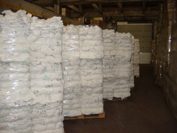  Baled Baby Diapers