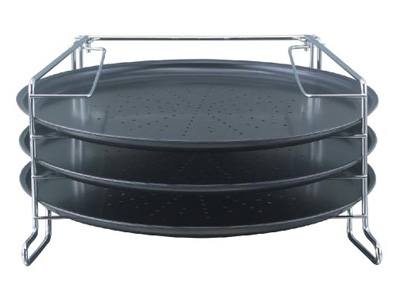 Fc110 Set of 3 Pan Pizza mit Rack (Fc110 Set of 3 Pan Pizza mit Rack)