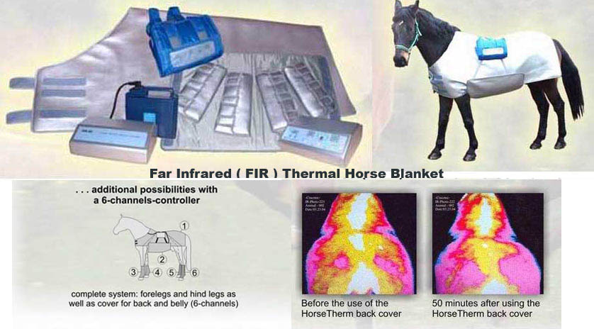  Far Infrared Fir Thermal Heating Horse Sauna Blanket (Infrarouge lointain Fir thermique Chauffage Horse Sauna Blanket)