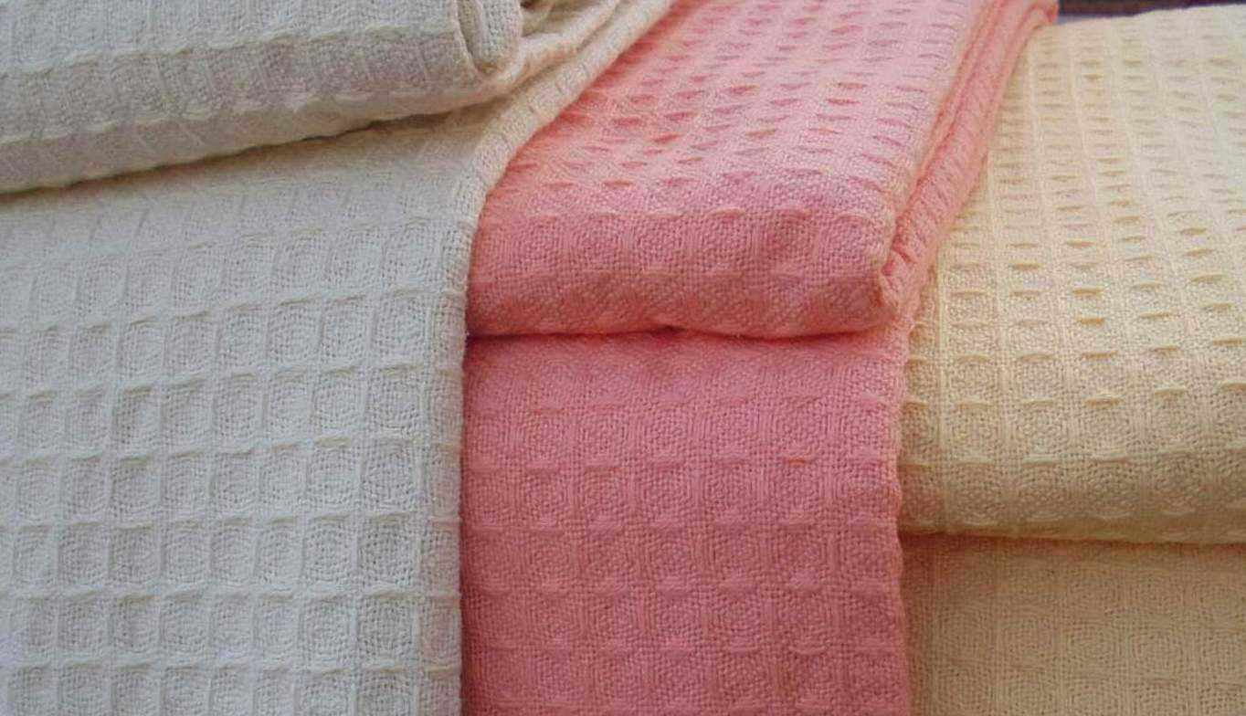  Cotton Waffle Blankets (Coton Waffle Couvertures)