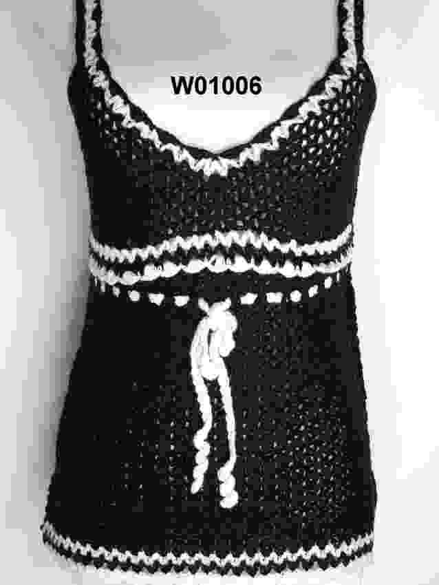  Hand Knitted Crochet Top (W01006) ( Hand Knitted Crochet Top (W01006))