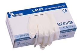  Latex Examination Gloves (Gants d`examen en latex)