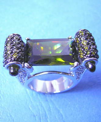  925 Silver Ring With Cz Stone