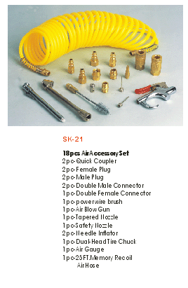  17-pc Air Blow Gun Kit