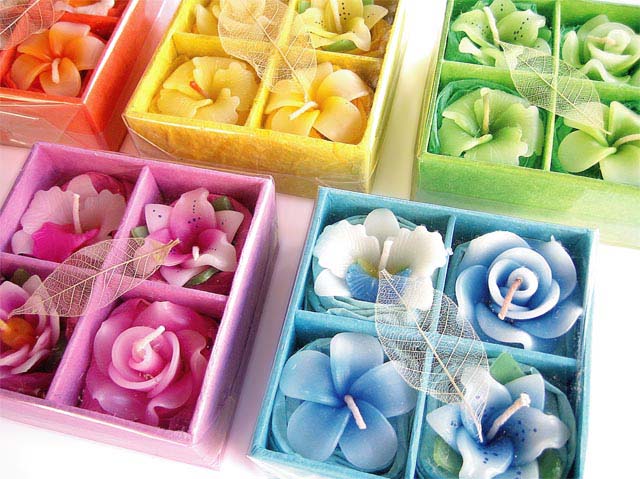  Poisettia Tealight Candle (Poisettia Photophore Bougie)