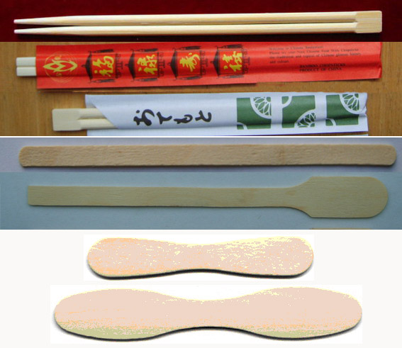  Bamboo Chopstick, Wooden Stirrer (Baguettes de bambou, en bois Agitateur)