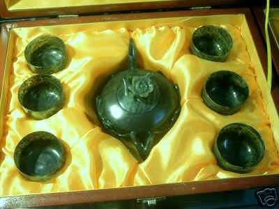  Mandarin Duck Jade Pot & Cup From Silk Road (Mandarin Duck & Jade Pot Cup From Silk Road)