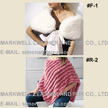  Fox Fur Shawl And Rabbit Fur Cape Or Scarf