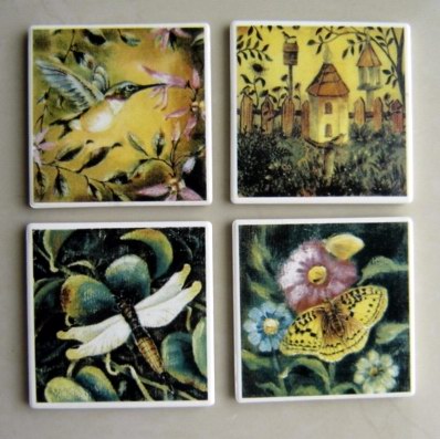  Ceramic Coasters (Sous-verres en céramique)