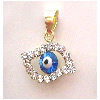  Gold Pendant With Evil Eye