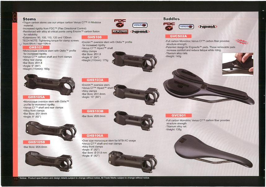  Carbon Fiber Stem