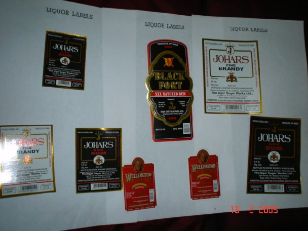 Druck von Liquor Bottle Labels (Druck von Liquor Bottle Labels)