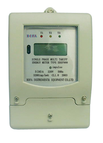  Single Phase Multi-Tariff Energy Meter (Monophasé Tarif Multi-Energy Meter)