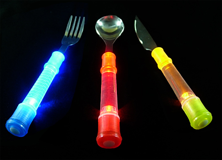  Flashing Stainless Steel Cutlery Set (Flashing Stainless Steel Cutlery Set)