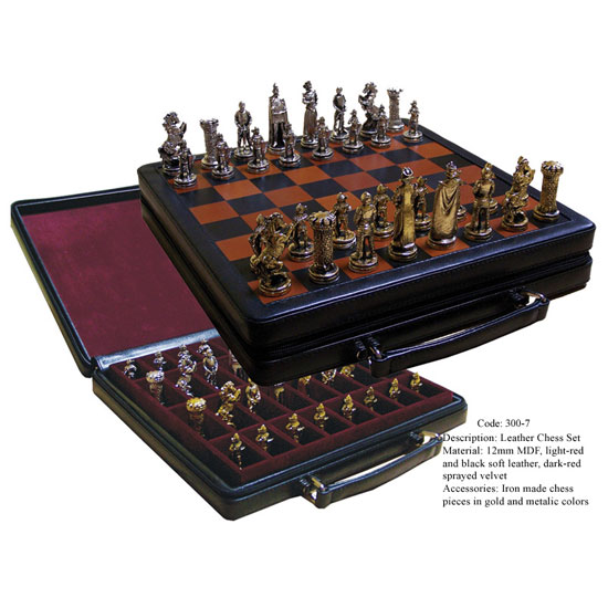  Chess Set Made Of Leather (Шахматы кожаные)