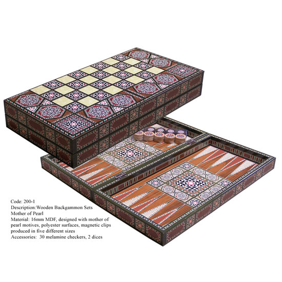  Backgammon Set Mother Of Pearl (Нарды Задать Перламутр)