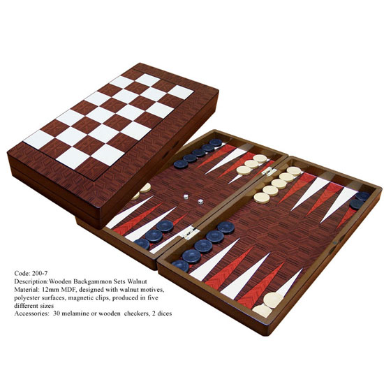  Backgammon Set Walnut ( Backgammon Set Walnut)