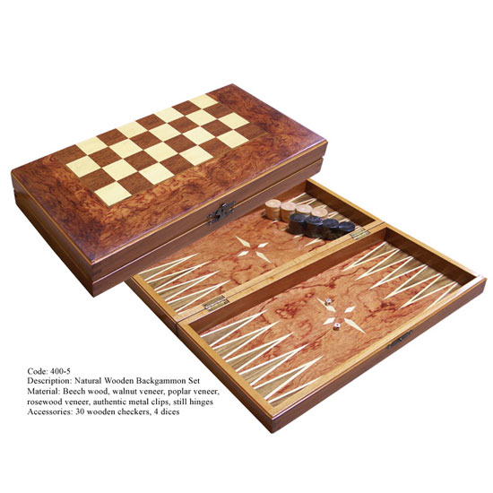  Backgammon Natural Rosewood (Нарды природного Rosewood)