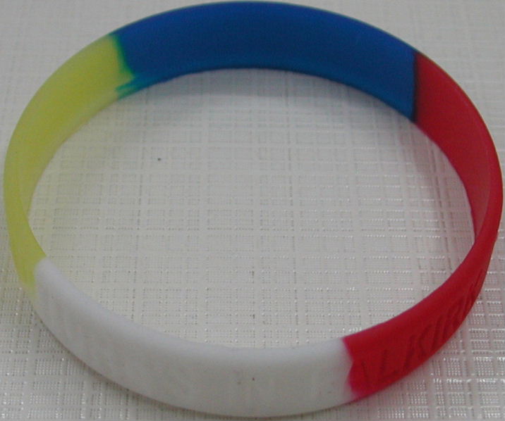  Silicone Wrist Bands / Bracelets (Silikon-Armbänder / Bracelets)