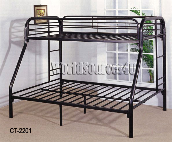  Twin / Full Metal Bunk Bed (Twin / Full Metal Lit superposé)