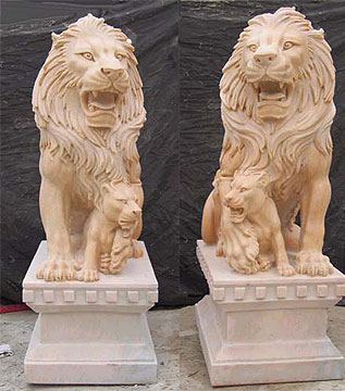  Marble / Stone Animals, Stone Lions, Marble Carving (Marble / Animaux de pierre, les Lions, sculpture sur marbre)