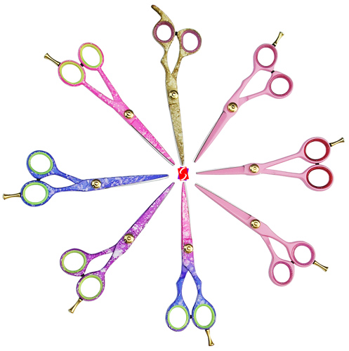  Pink Hairdressing Scissors (Pink Friseurscheren)