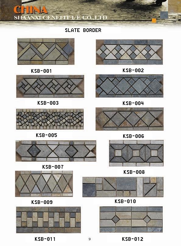  Slate Wall Cladding (Culture Stone Panel) , Slate Border (Slate Revêtement mural (Culture Stone Panel), Slate frontaliers)