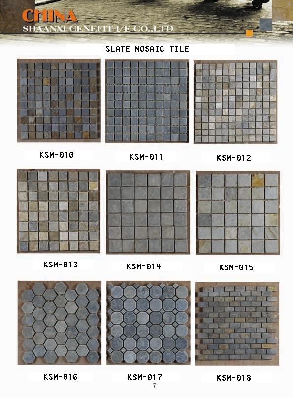  Culture Slate, Slate Mosaic, Tumbled Slate (Culture, ardoise mosaïque, Tumbled Slate)