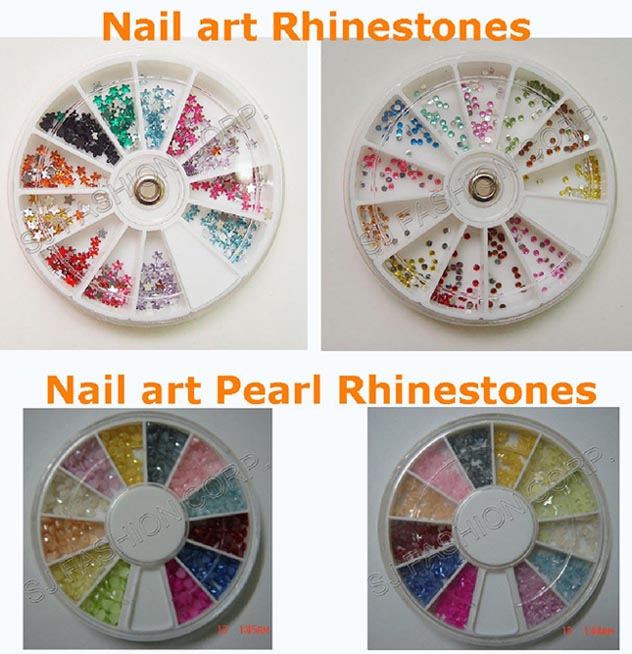  Nail Art Rhinestones & Pearl Rhinestones