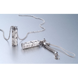  925 Sterling Silver Perfume Bottle Pendant / Necklace (925 Серебрянные флакон духов Подвеска / Ожерелье)