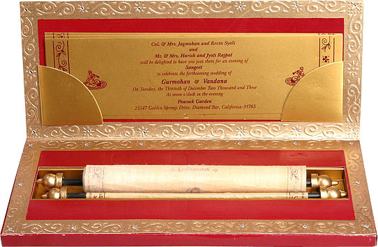  Indian Traditional Wedding Invitation Cards (Indian Traditional Wedding Cartes d`invitation)