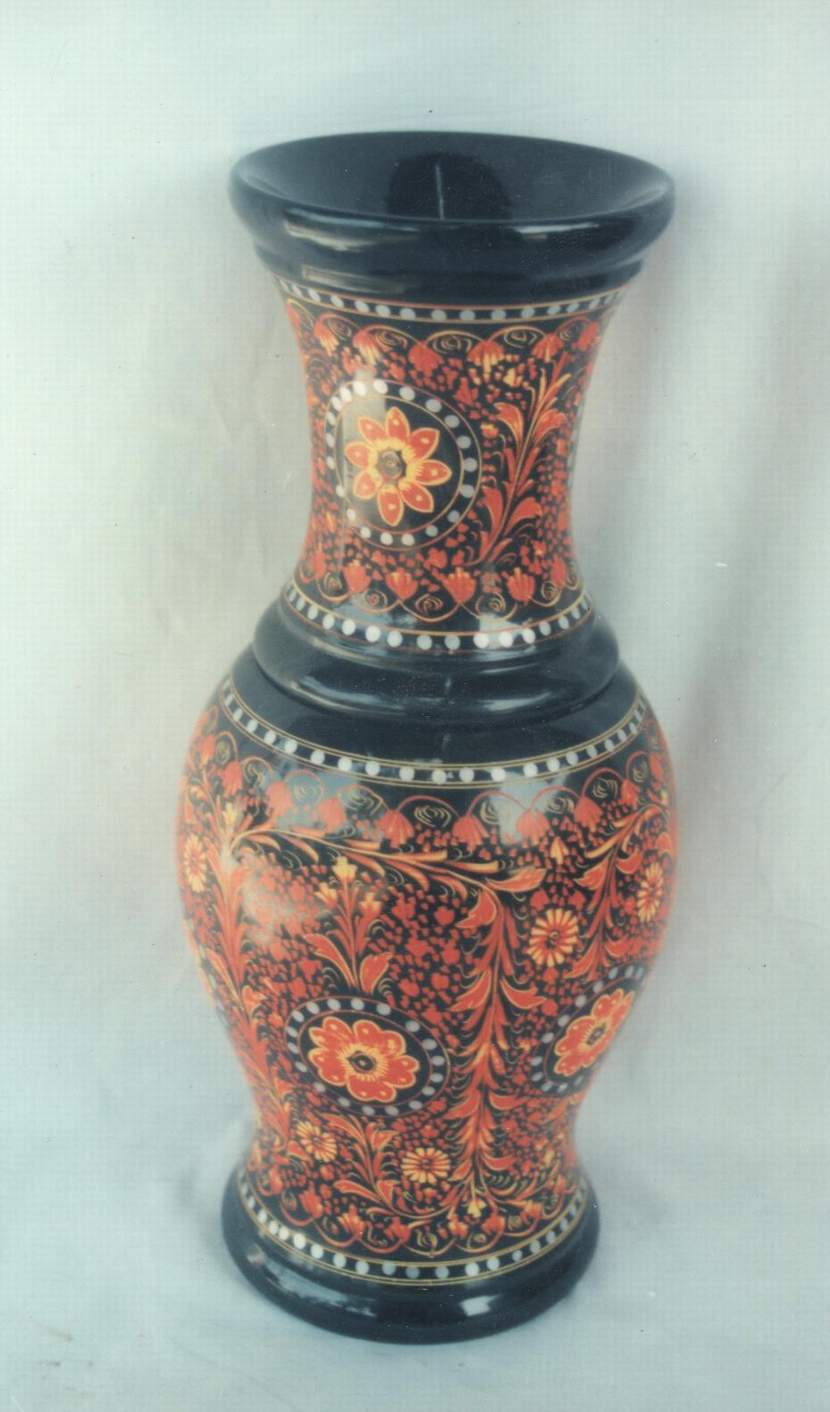  Hand Colored Wooden Vase (Рука Цветной Деревянная ваза)