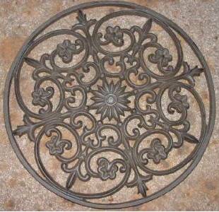  Door Mat Round Victorian Style (Fußmatte Runde im viktorianischen Stil)