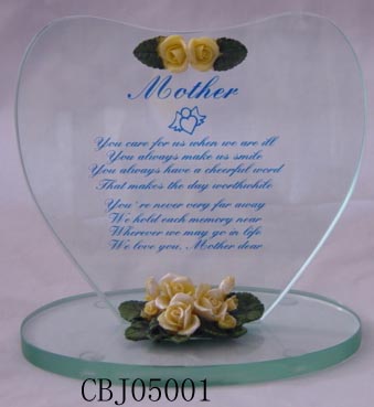  Glass Blessing Plaque (Bénédiction plaque de verre)