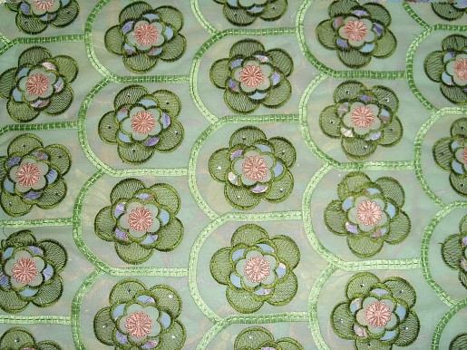  T/ R Allover Embroidery Textile