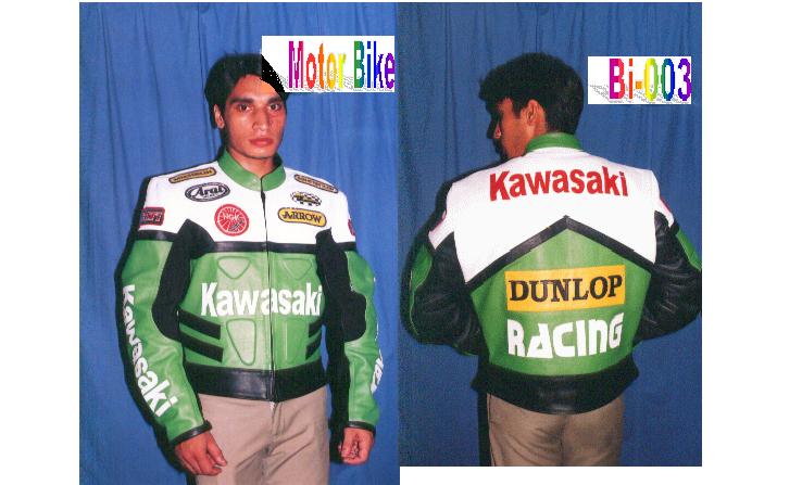  Leather Motorbike Kawasaki Jackets Rj-004 ( Leather Motorbike Kawasaki Jackets Rj-004)