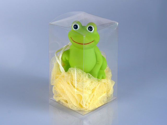  Large Frog With Mesh Sponge In Gift Box