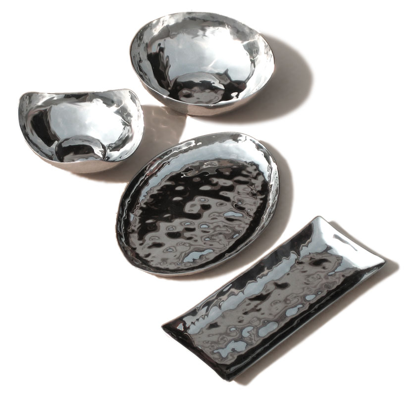  Hammerred Stainless Steel Flatware And Bowls (Hammerred из нержавеющей стали столовые приборы и посуда)