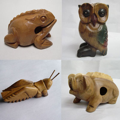  Wooden Croaking Pigs (Wooden Croaking Pigs)