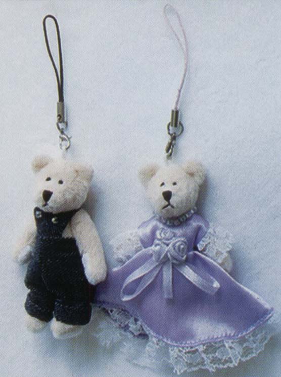  Couple Bear Mini Plush Toy (Bear Mini Plush Toy Couple)